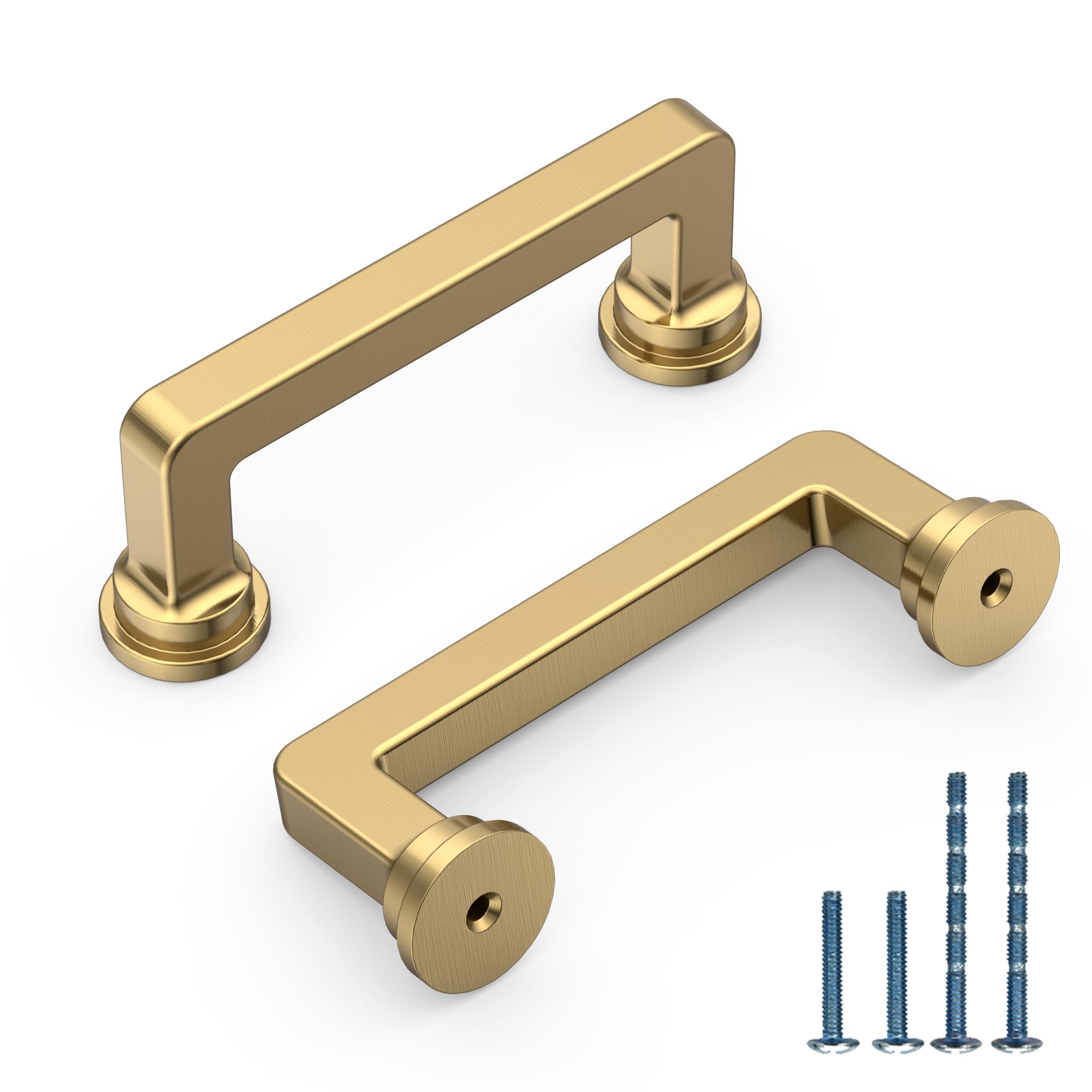10 Pack 3 Inch Champagne Bronze Cabinet Pulls, Kitchen Hardware