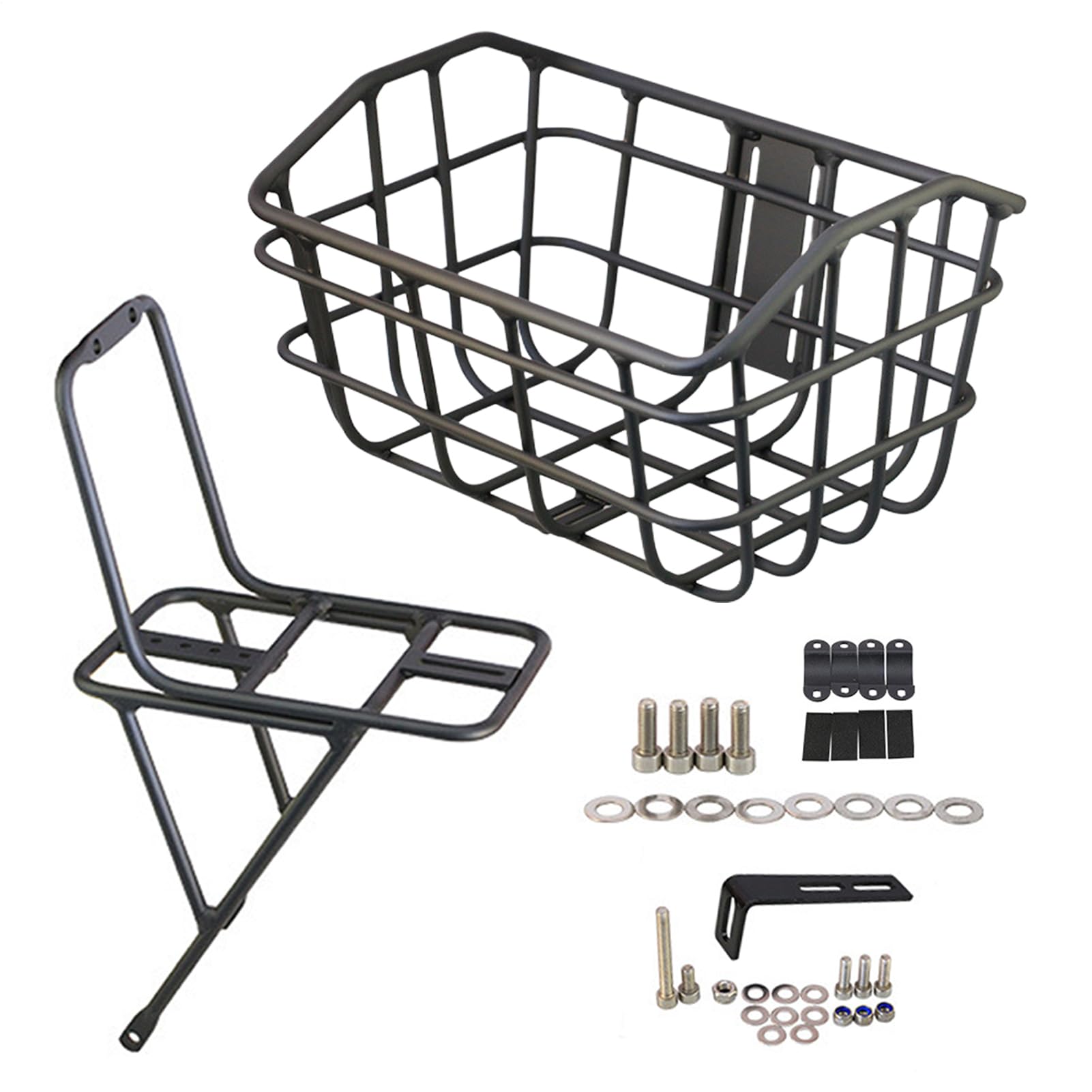 Bike Cestino Posteriore - Cesto Bici Anteriore Pieghevole | Cesto Cargo A Rack In Bicicletta | Basket Davanti In Bici Da Viaggio | Easy Assembly Precise Sturdy Bike Storage | Per Lo Shopping