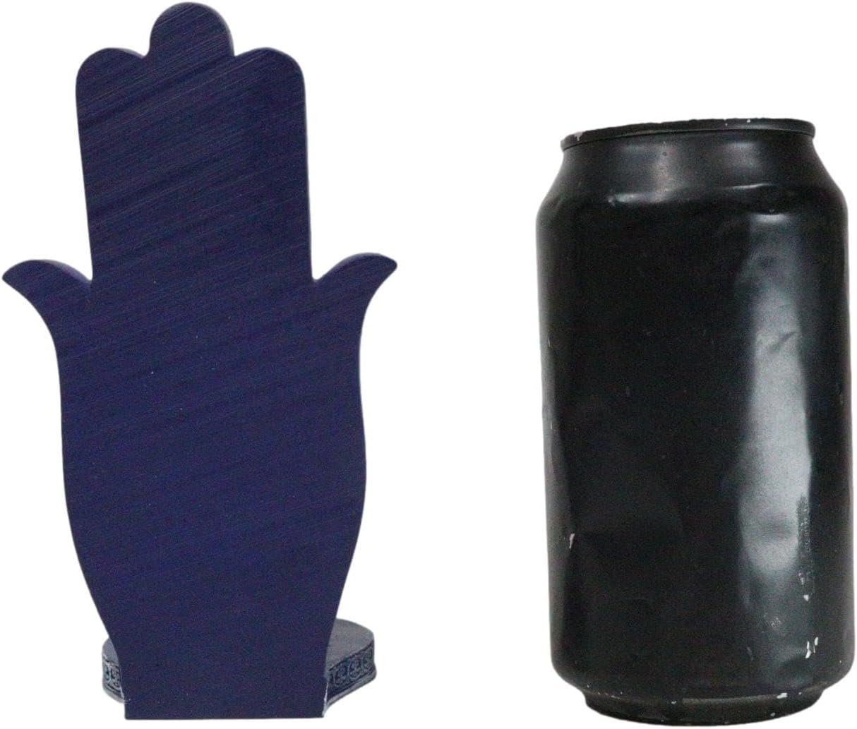 Ebros Gift Blue and White Nirvana Sacred Symbol Hamsa Palm with Buddha Gautama and Rainbow Chakra Stones Incense Stick Holder Burner Home Decor Figurine 6" H Zen Feng Shui Vastu Accent