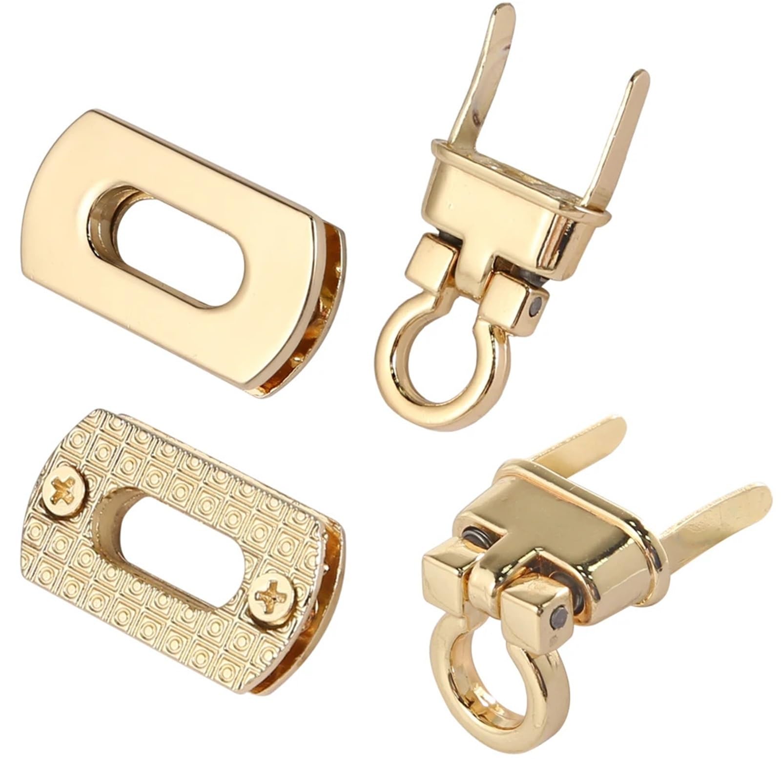 Skręć zamek, zamknij portfel, Zapięcia do torebek, zestaw 10 szt., szerokość 3,1 cm, wielokolorowe, metalowe zapięcie do samodzielnego wykonania torebki(Cinnamon)
