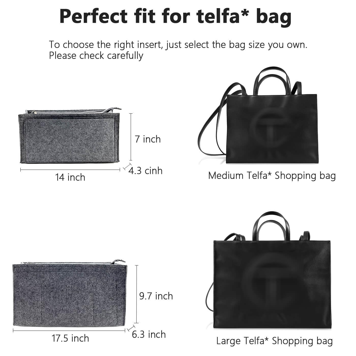 Amazon.com: WZLMOUAO Purse Organizer for Telfar Medium Bag - 3MM
