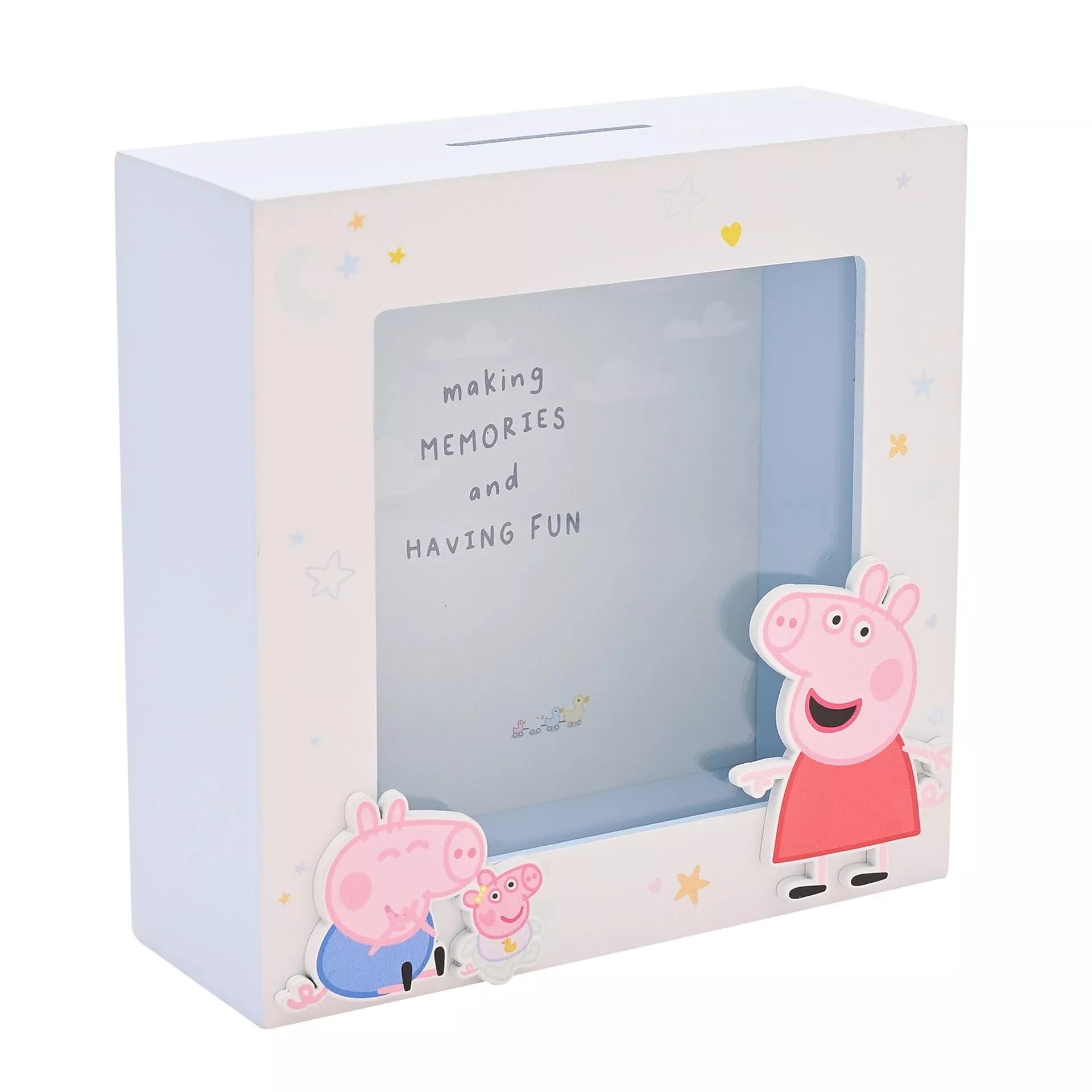 Peppa Pig Making Memories Money Box with Coin Slot, Children's Savings Bank