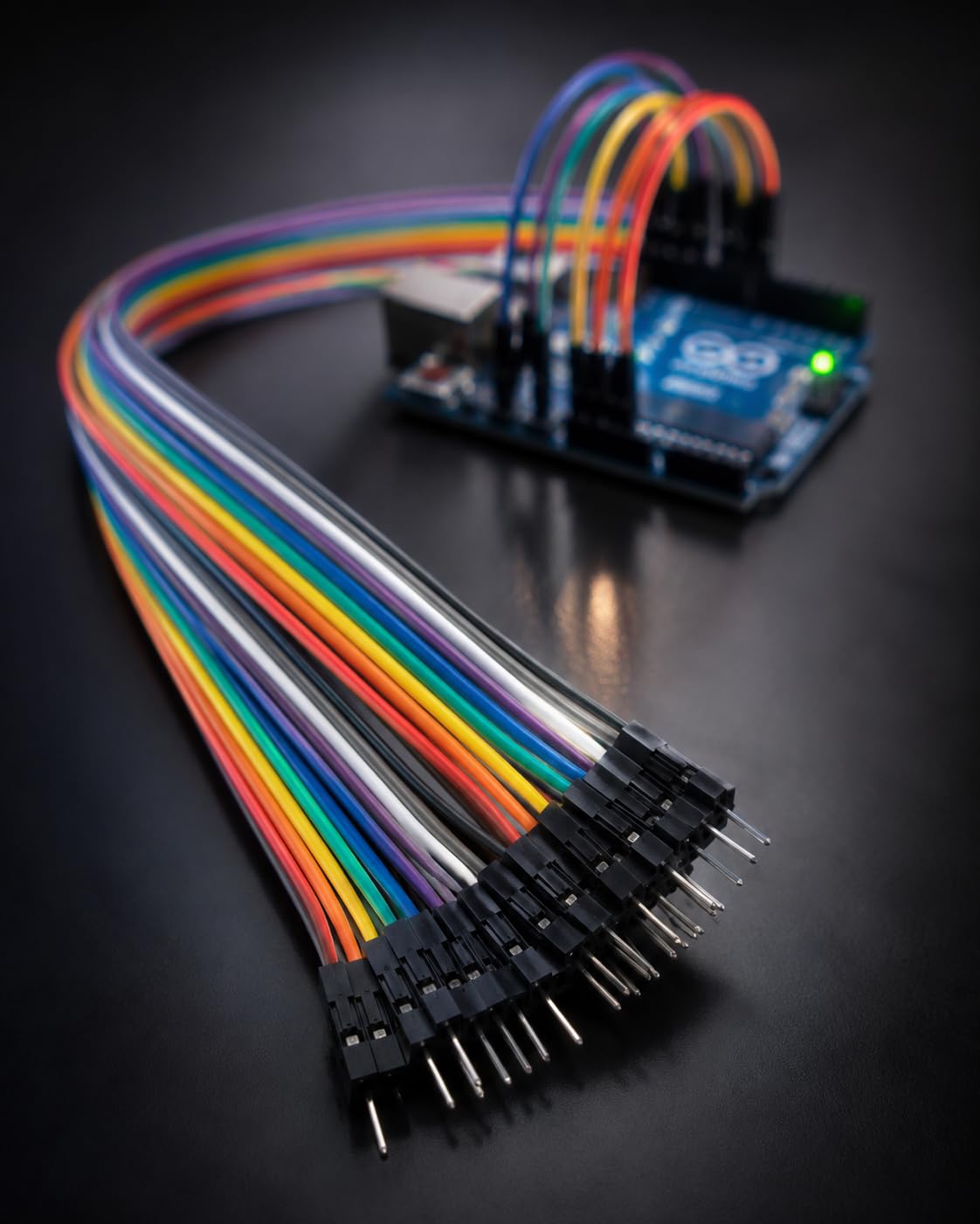 A TO Z STUDIO Male to Female Jumper Wires 27 Pin Dupont Cable | Breadboard Connector, Arduino & Raspberry Pi, Multi-Colour Ribbon, PCB Prototyping, Flexible & Durable-image-3