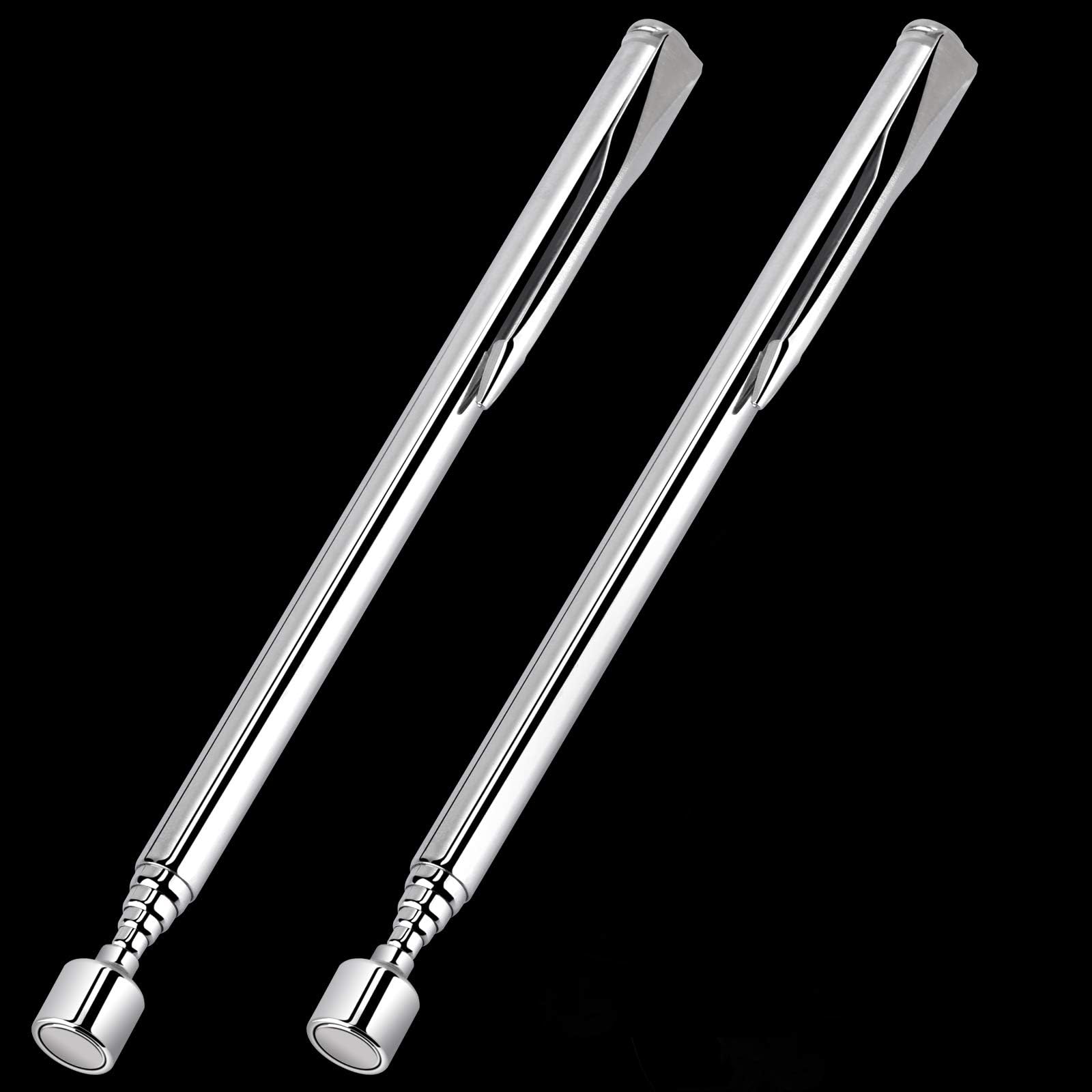 2 Pack Magnetic Pickup Tool, Telescoping Pick Up Tool, Pocket Pick-up Tool, Magnetic Retrieval Tool for Hard to Reach Places, Magnet Sticks, Mini, Light Weight, Gifts For Men, Dad, Handyman, Husband