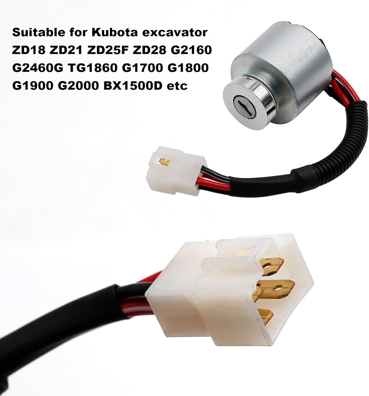Ignition Switch 6610155200 6610155200 Replacement for Kubota Garden Tractor G2160 G2460G TG1860 G1700 G1800 G1900 G2000 G2160 G2460G TG1860 Zero Turn Mower ZD18 ZD21 ZD25F ZD28