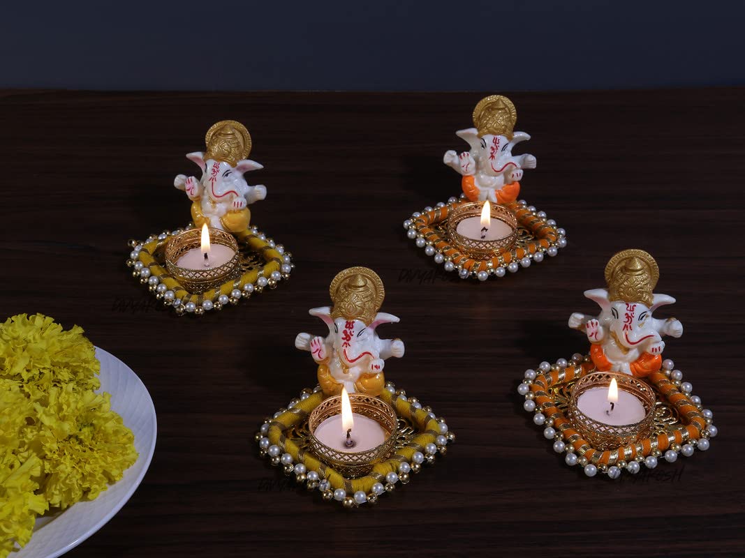 Buy Divyakosh Ganesha Tealight Candle Holder for Home Decor,Deepawali