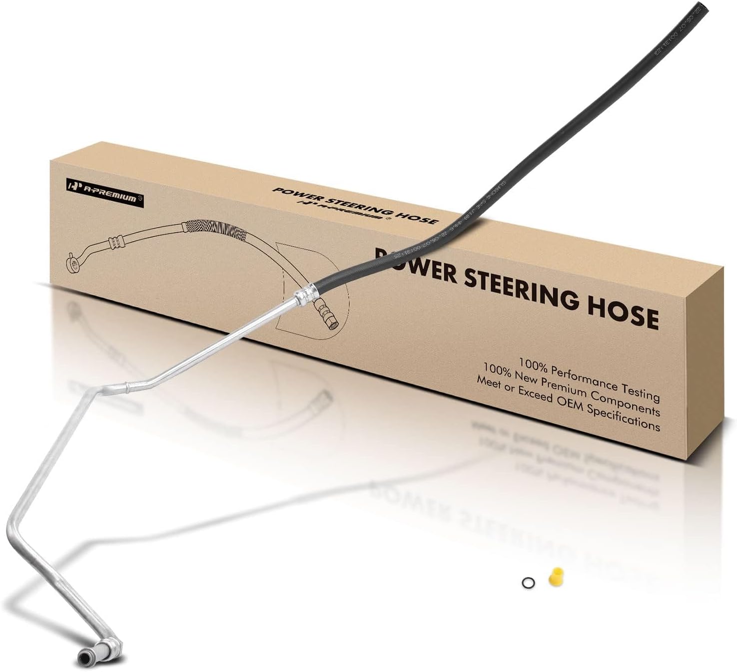 A-Premium Power Steering Return Hose Line Assembly Compatible with Volvo S60 2001-2004 V70 2001-2005