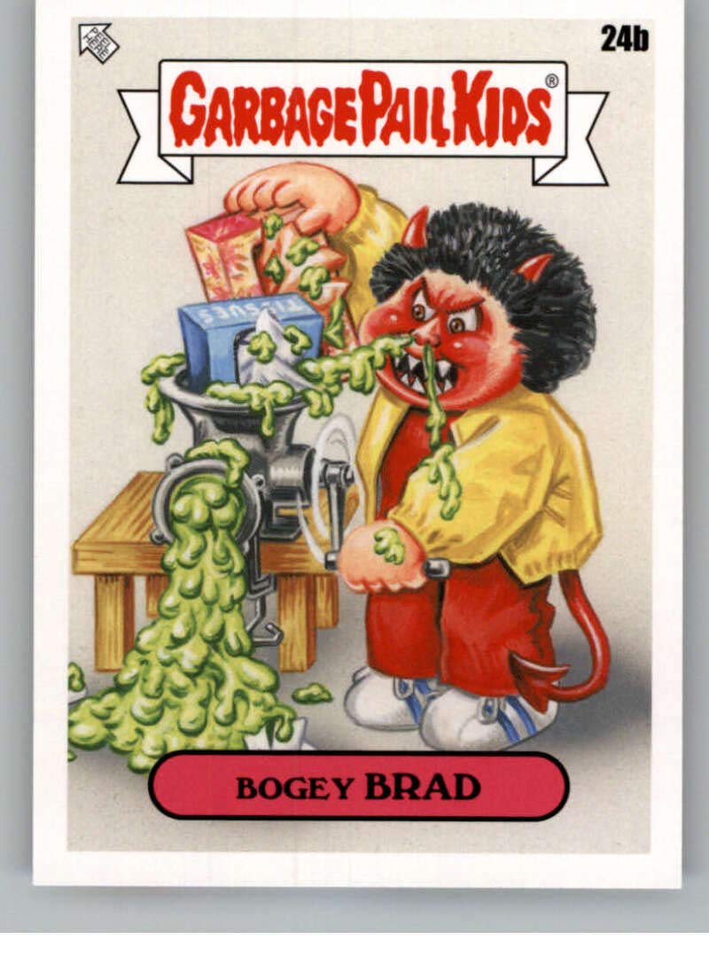 2020 Topps Garbage Pail Kids Series 2 35th Anniversary NonSport Trading Card #24B BOGEY BRAD Official GPK Sticker Trading Card From The Topps Company highlighting Fan Favorite Characters throughout the years in Raw (NM or Better) Condition