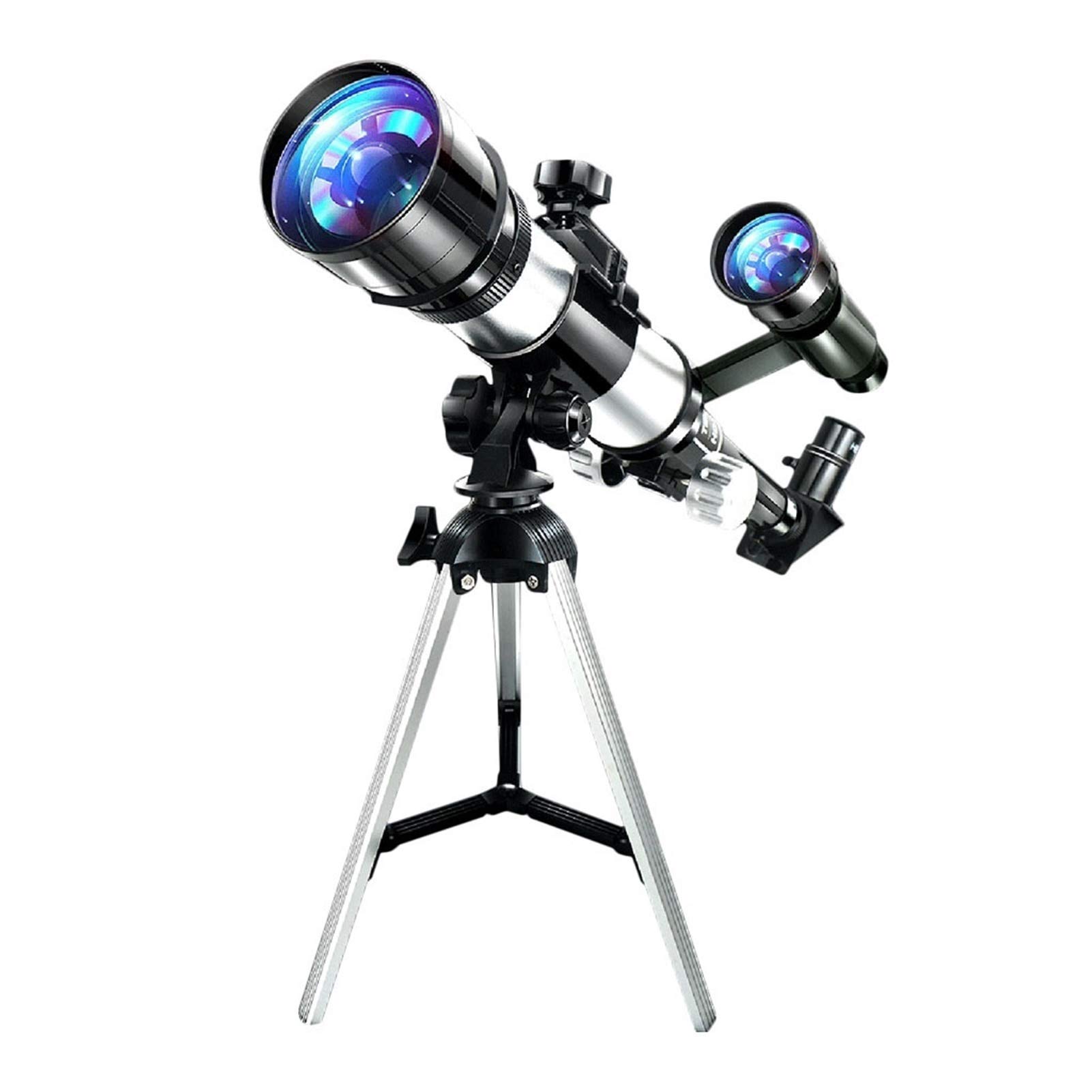 Telescopio refractario Telescopio monocular astronómico para Principiantes Telescopio portátil para Adultos Trípode buscador