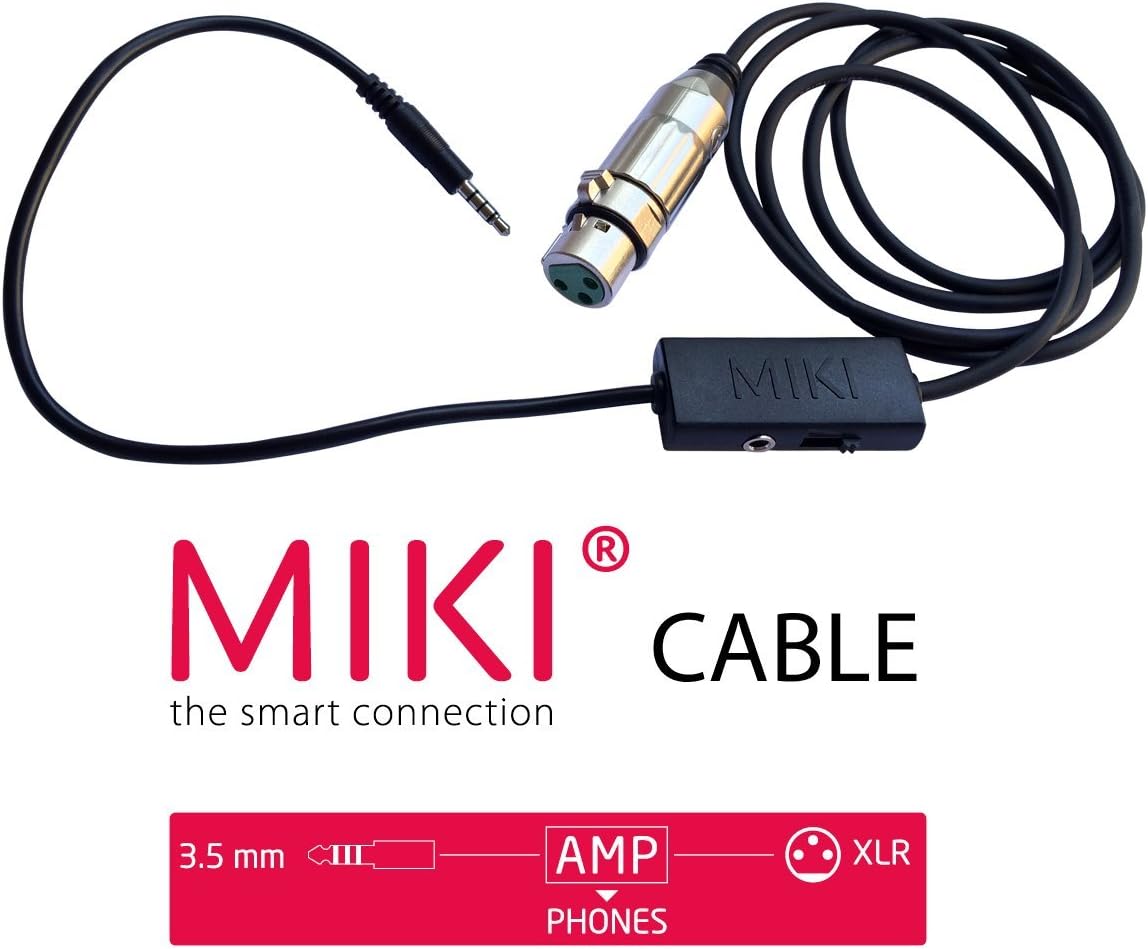 Miki Microphone Cable with Integrated pre-Amplifier