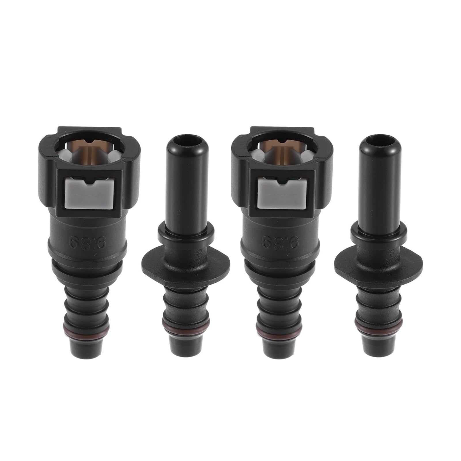 Uidjivds 7.89Mm-10.5Mm Fuel Injector Nozzle 4Pcs 6.3Mm 7.89Mm 8Mm 10.5Mm Fuel Line Hose Quick Release Connector Disconnect Coupler Fuel Injector(7.89Mm-10.5Mm)