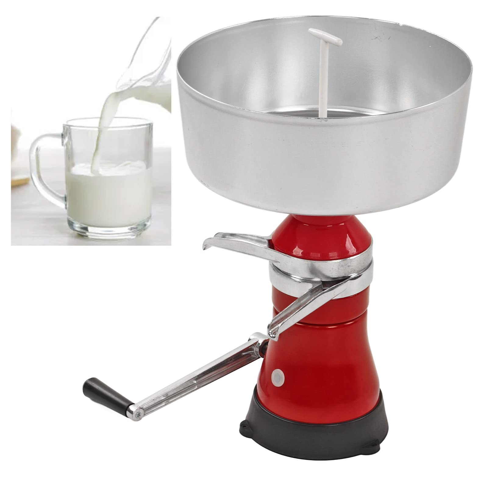 Jeanoko 80L Handbuch Milchtrennmaschine Mini-Milchzentrifuge Entfettungsmaschine Manueller Separator für Milchcreme
