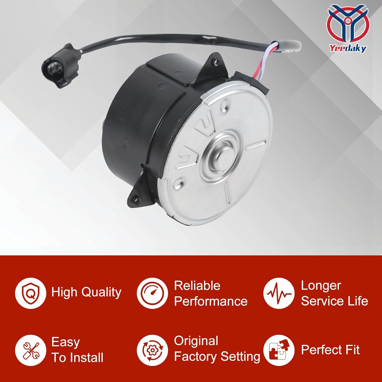 16363-75030 Radiator Cooling Fan Motor Fit for Lexus RX350 RX400h RX450h 3.5L 2006-2008 for Highlander 2006 2007 16363-75040 16363-20390