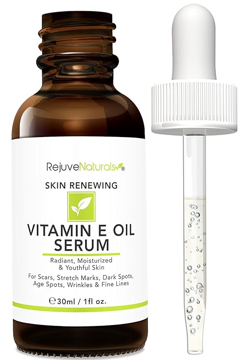 Vitamin E Oil Serum with Hyaluronic Acid, Retinol & Organic