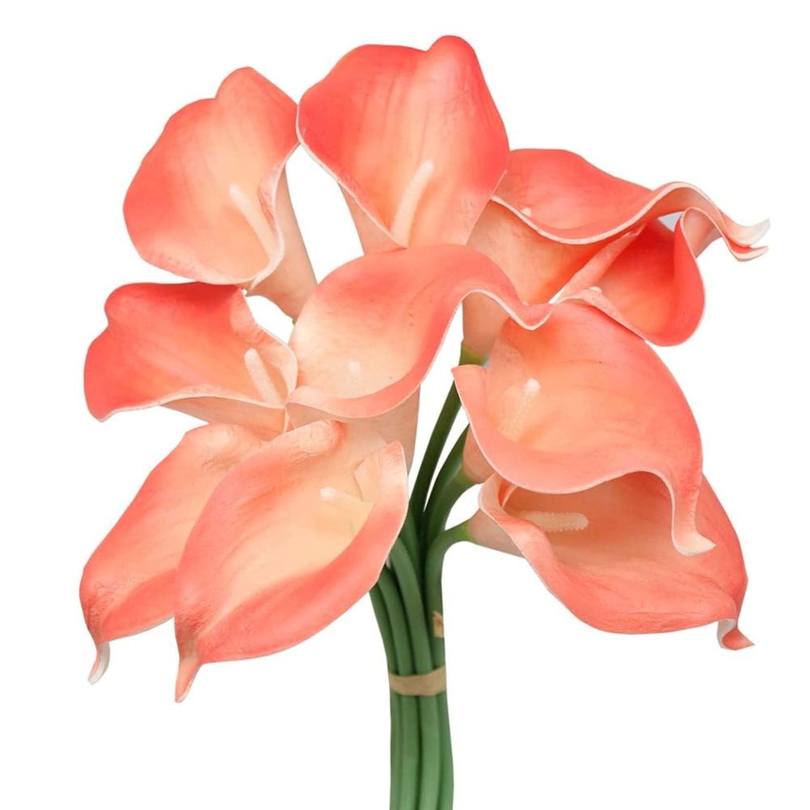 SBJKLYRN Simulated flowers, 10 Pcs Fake Wedding Bouquet Home Table Centerpieces Decoration...