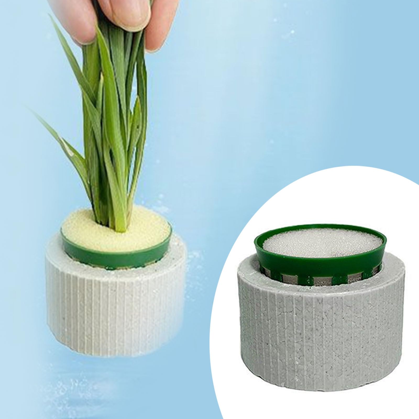Ancoraggi per piante in ceramica con inserto in spugna, per una crescita sicura della vegetazione dell'acqua in acquari, paesaggi, acquari, piante, pesi, 30 pezzi
