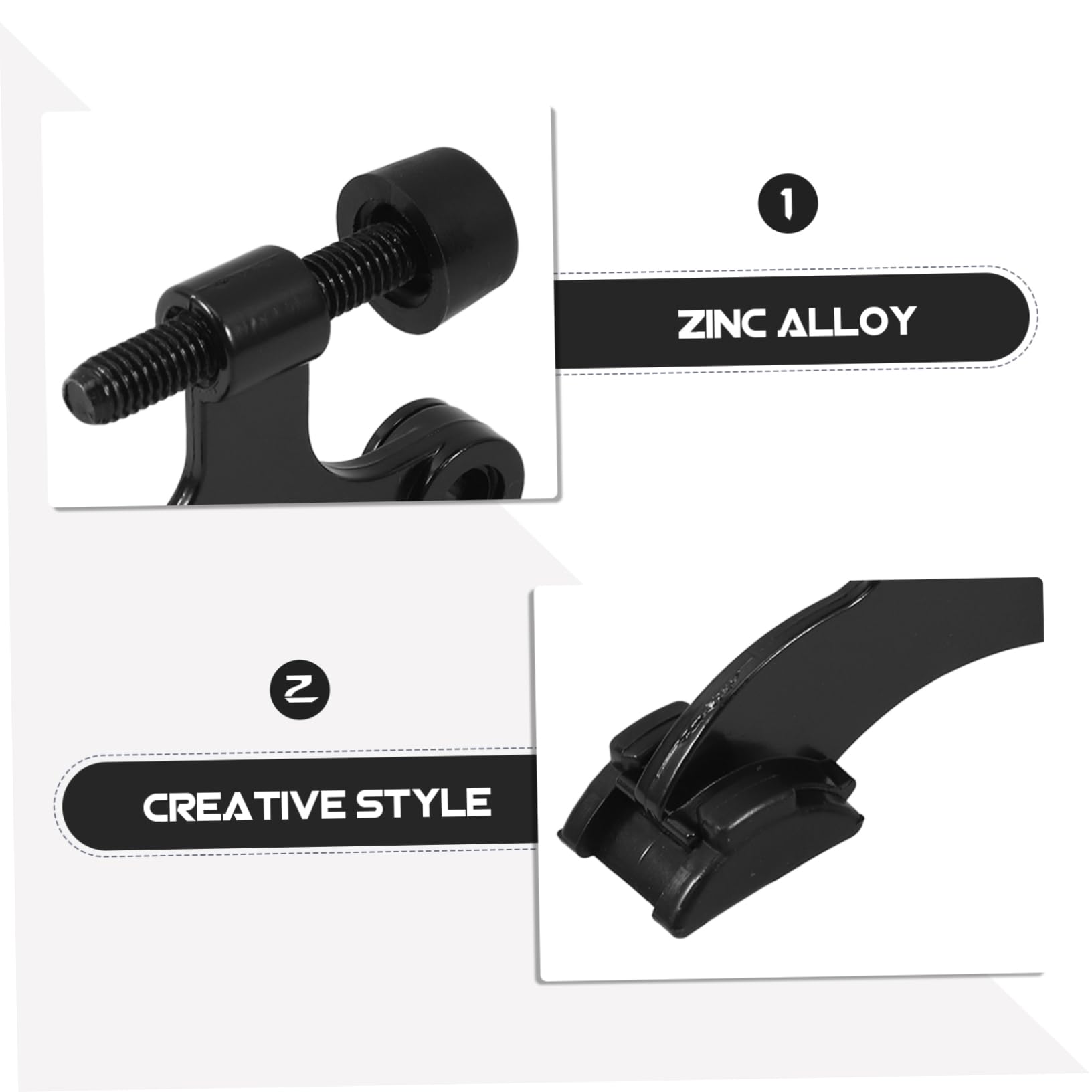 12 Piezas Tope de Puerta Ajustable, Engrosado con Revestimiento Antioxidante, de Aleación de Zinc Diseño Americano para Mayor Seguridad Hogar | Estilo Americano Engrosado, Recubrimiento Antioxidante, Aplicación Versátil para Montaje Superior
