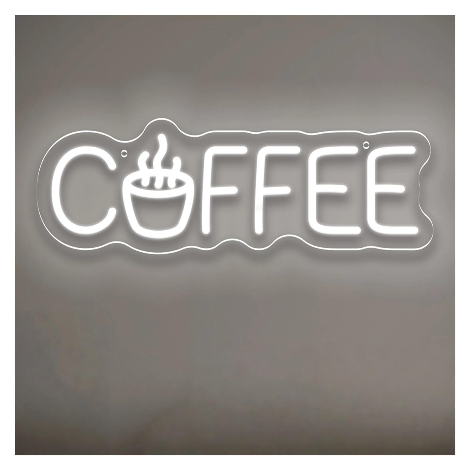 RONGCH Hanging Art Signs Coffee Neon Sign for Cafe Bedroom Livingroom Club Bar Man Cave Party Wall Decorstion 40.6x13.8cm(B)