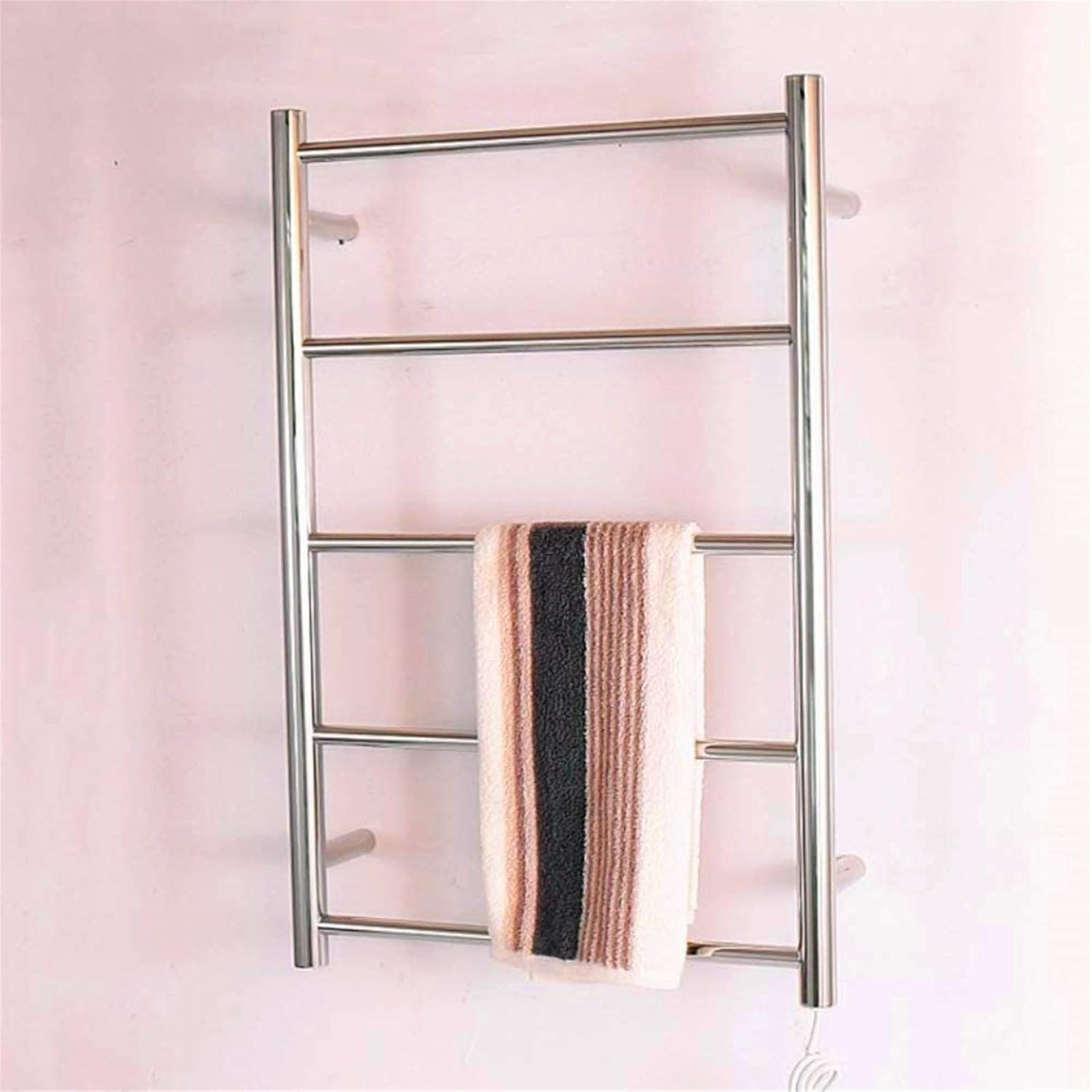 Bathroom Wall heaterTowel Warmer,ElectricTowel Rack, Heated Towel Rack Stainless Steel Wall MountedTowel Rack Warmer with Shelf Home Bathroom Accessories(