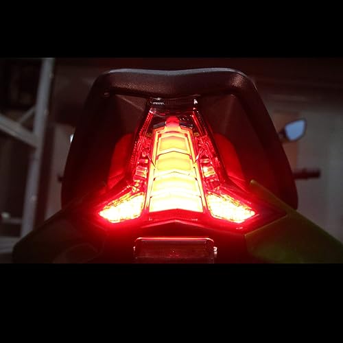 Miniatura 2 de MFC PRO Luz Trasera LED Integrada Señal de Freno y Giro para KAWASAKI 2019-2023 ZX-6R(636)2014-2024 Z1000 ZX-10R ZX-10RR (Lente Oscura)