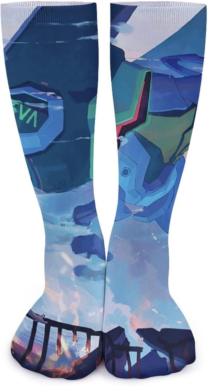 新世紀エヴァンゲリオン ハイソックス 靴下 紳士靴下 ビジネス 室内 通勤 スクール 部活 防臭 吸汗 3足セット ソックス 伸縮性あり 四季通用 抗菌 男女兼用 制服 通学 メンズ スポーツソックス