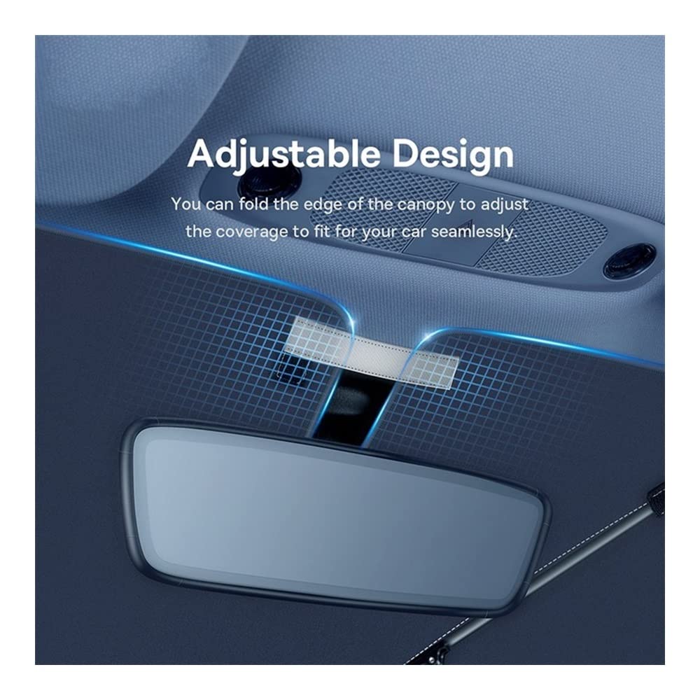 Parasole per Parabrezza Auto Parasole Ombra Auto Parasole Copertura Ombrello Pieghevole Parasole per Modello 3 Y Protezione Sole Finestra Anteriore Parasole (Color : 131 x 69mm)
