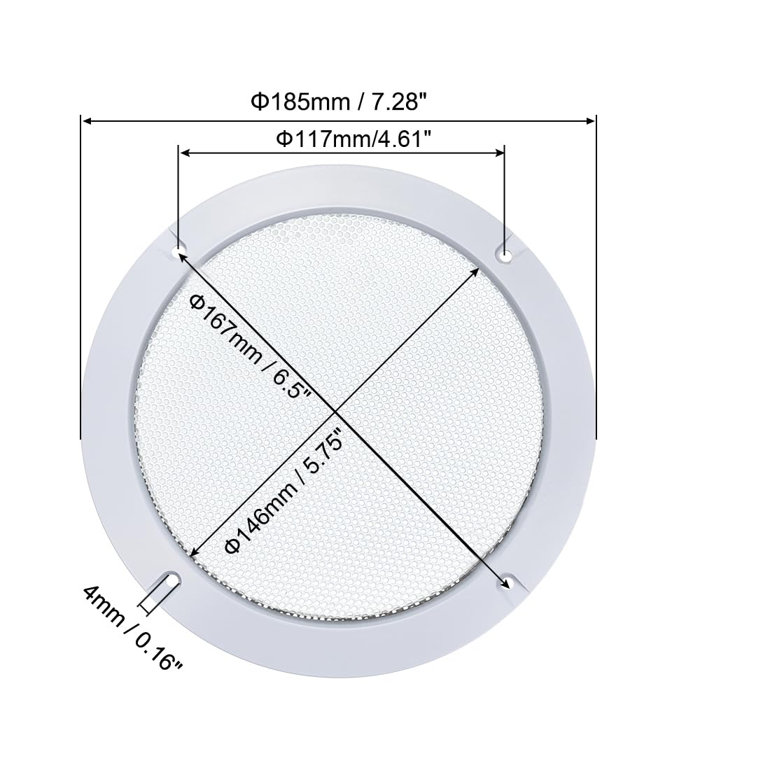 uxcell 2pcs 6.5