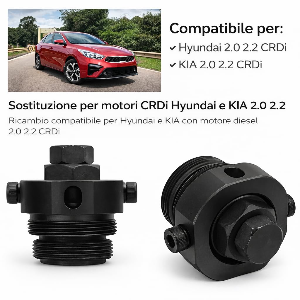 topolenashop Estrattore Pignone Pompa Iniezione Alta Pressione Compatibile per Hyundai Kia 2.0 2.2 CRDi – Attrezzo Rimozione Ruota Catena Pompa Carburante Diesel – FS-137107