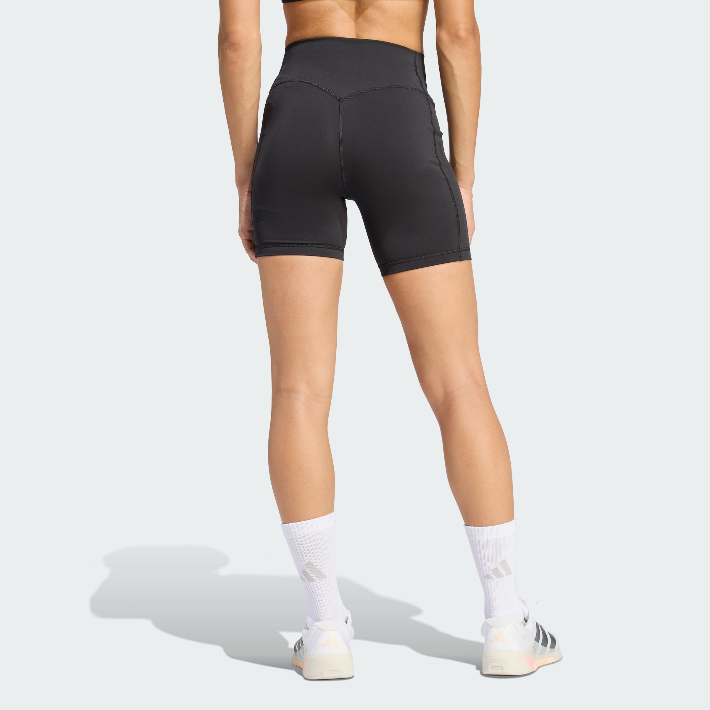 adidas Damen Strumpfhose (1/4) Optime Workout 3-Stripes Short Leggings