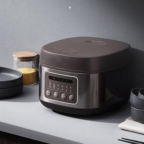 Miniatura 7 de Mini olla arrocera, 8 tazas crudas pequeñas, portátil de 4 litros para 1-3 personas, cocinar y cocinar al vapor verduras saludables, arroz adecuado,