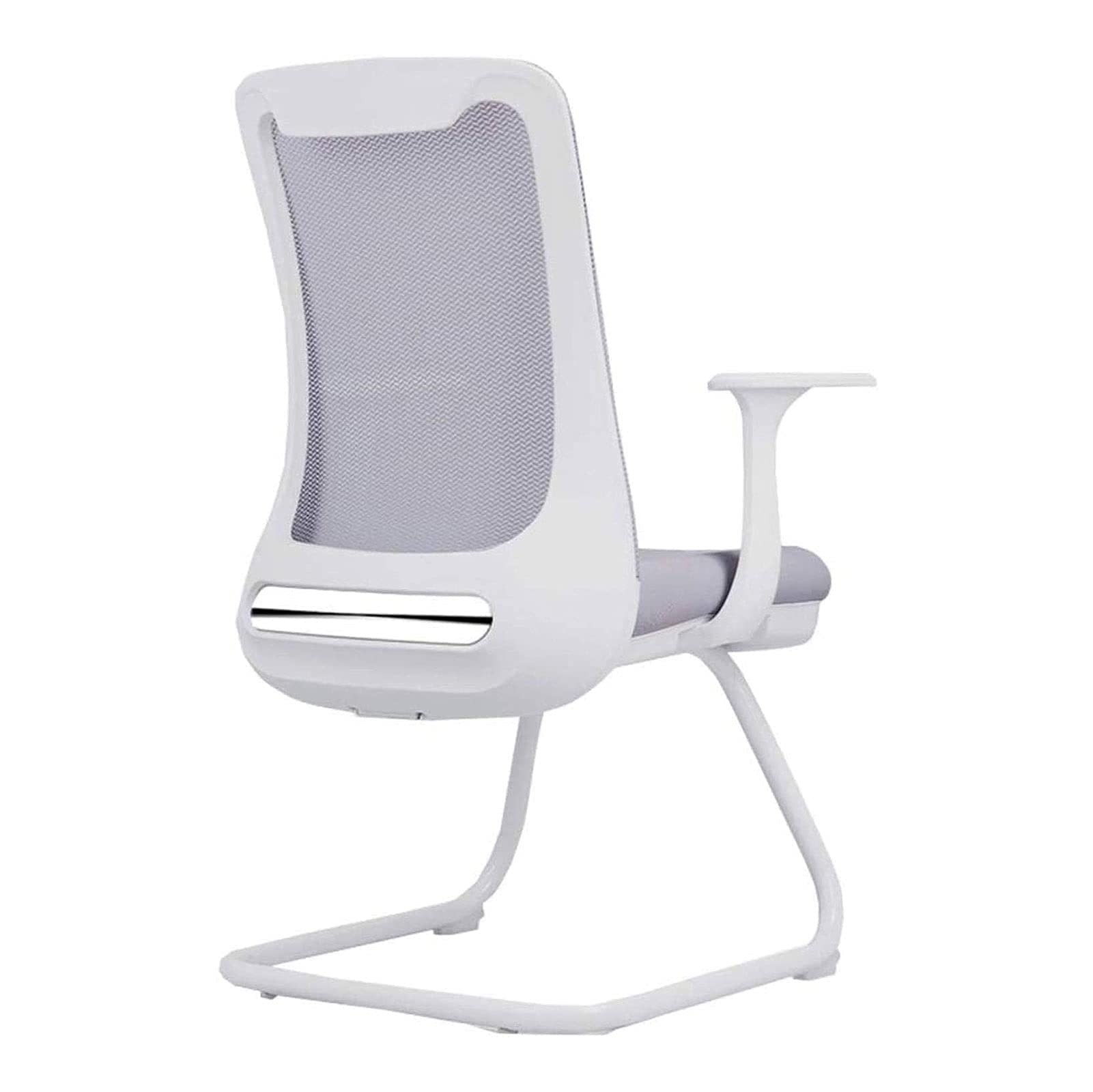 UsmAsk Silla de Oficina Respaldo de Malla Transpirable Silla de Aprendizaje Silla ergonómica para computadora Cojín de Esponja 3D Silla de Escritorio Peso del rodamiento 130 kg (Color: Blanco Gris)