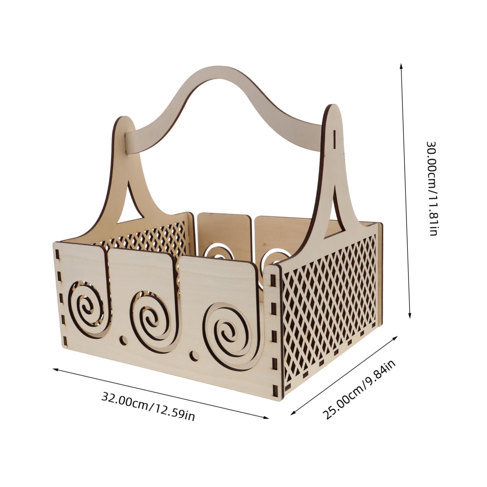Distributore Di in Legno Manico Cestino Portatile Per Riporre Uncinetti e Palline Di Filato Pratico e Compatto Per Lavori Creativi