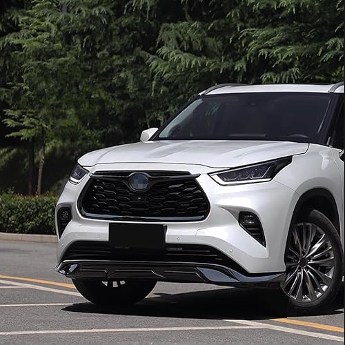 Miniatura 2 de Karmoxs - Parrilla delantera para Toyota Highlander 2020, 2021, 2022, 2023, 2024, 2025, color negro brillante