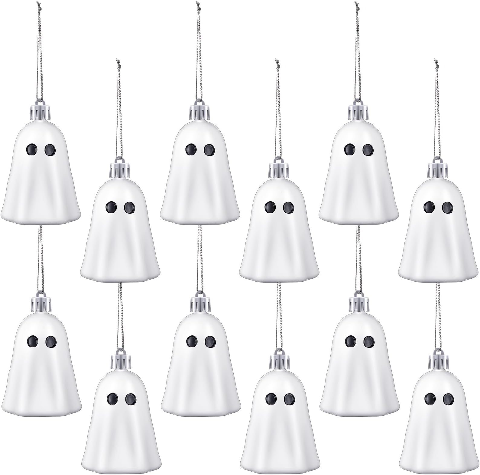 24-Pack Halloween Christmas Ornaments - Jack Skellington Hanging Ball Decorations For Tree & Party