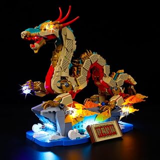 Kyglaring Light Kit Compatible with Lego Auspicious Dragon 80112 Building Blocks, Lights Only, Model Set Not Included, Classic Version