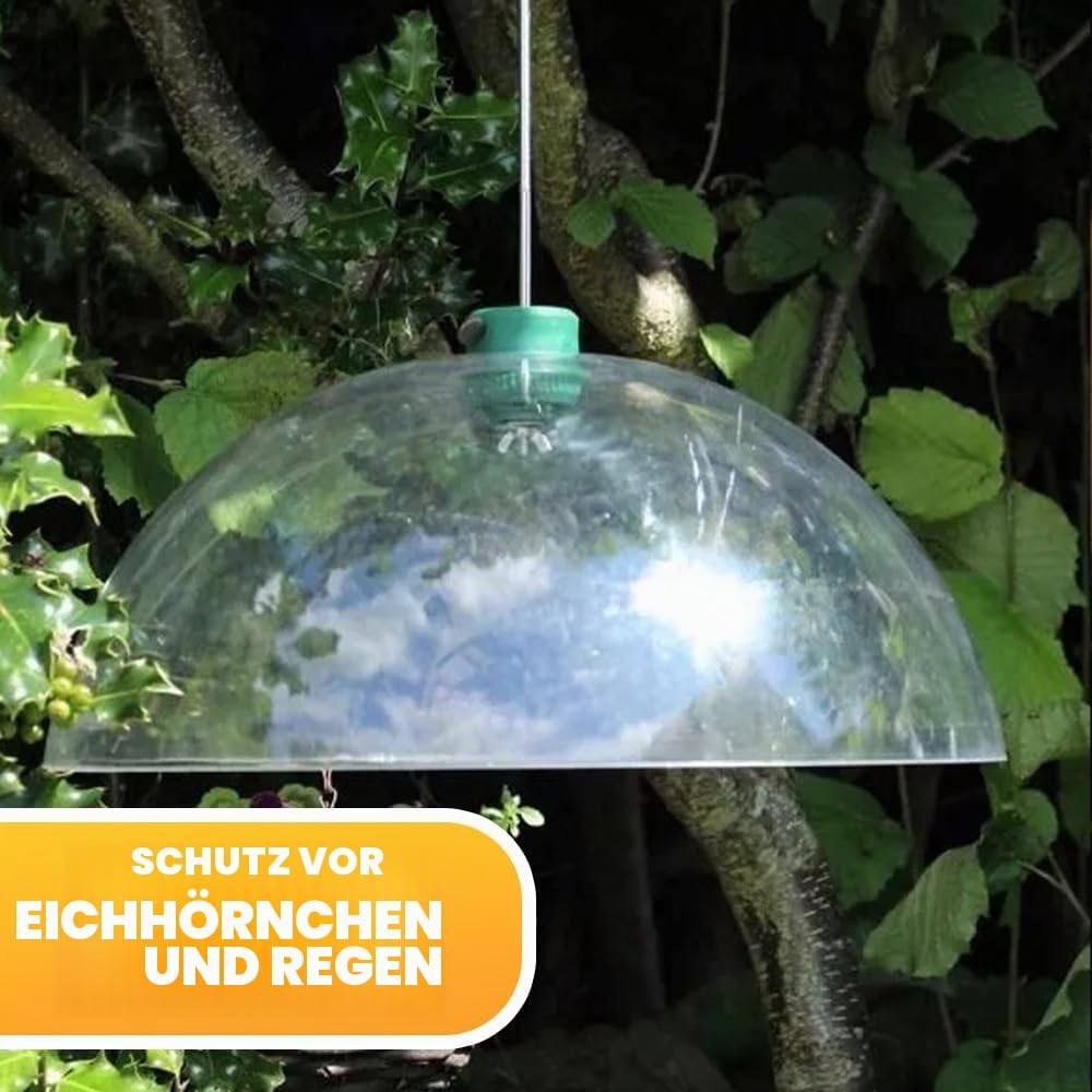 Garden Mile groß Universal 40cm klar Eichhörnchen Schallwand Eichhörnchen sicher Vogel Dosieranlage Zubehörteil