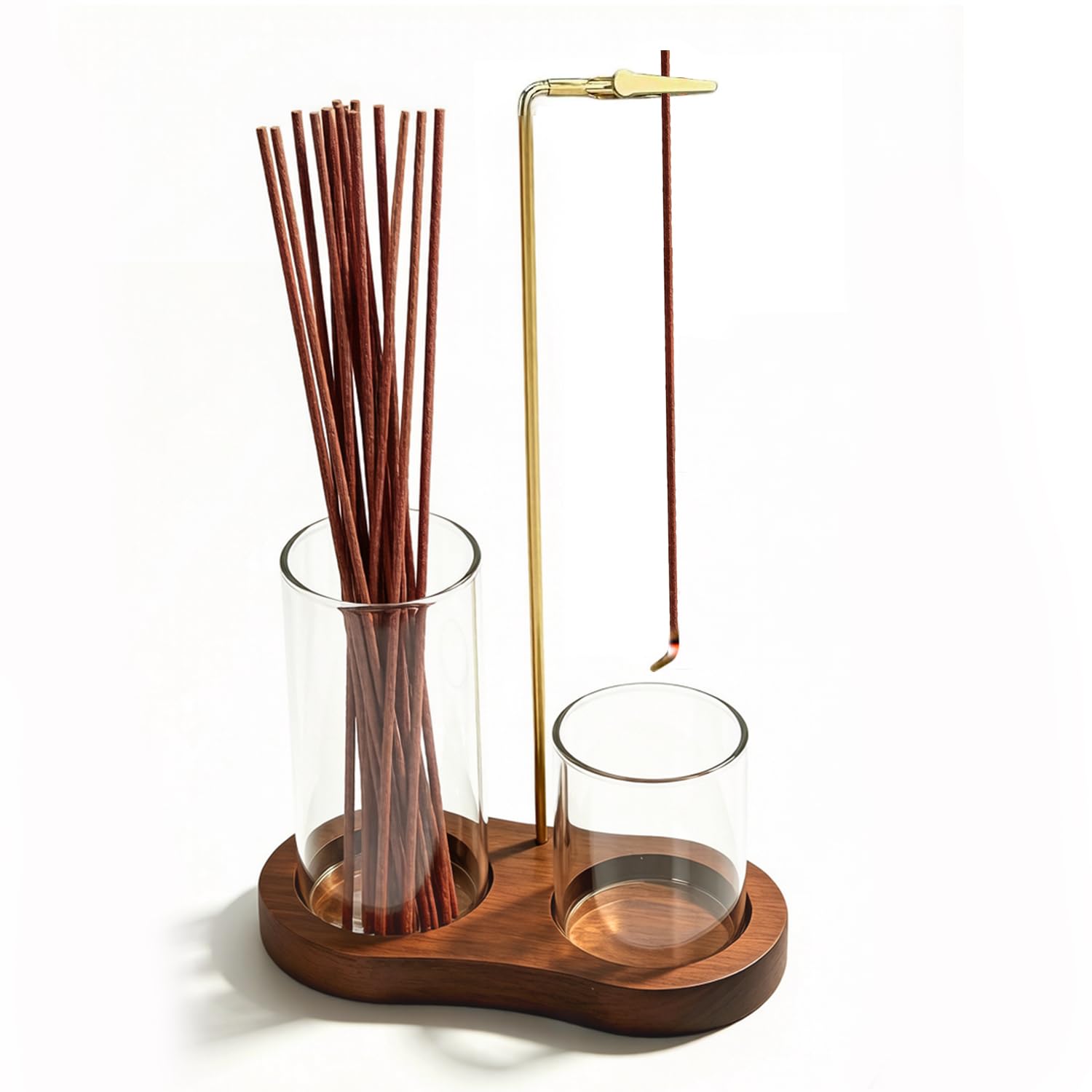 Incense Holder for Sticks, Wooden Upside Down Incense Holders