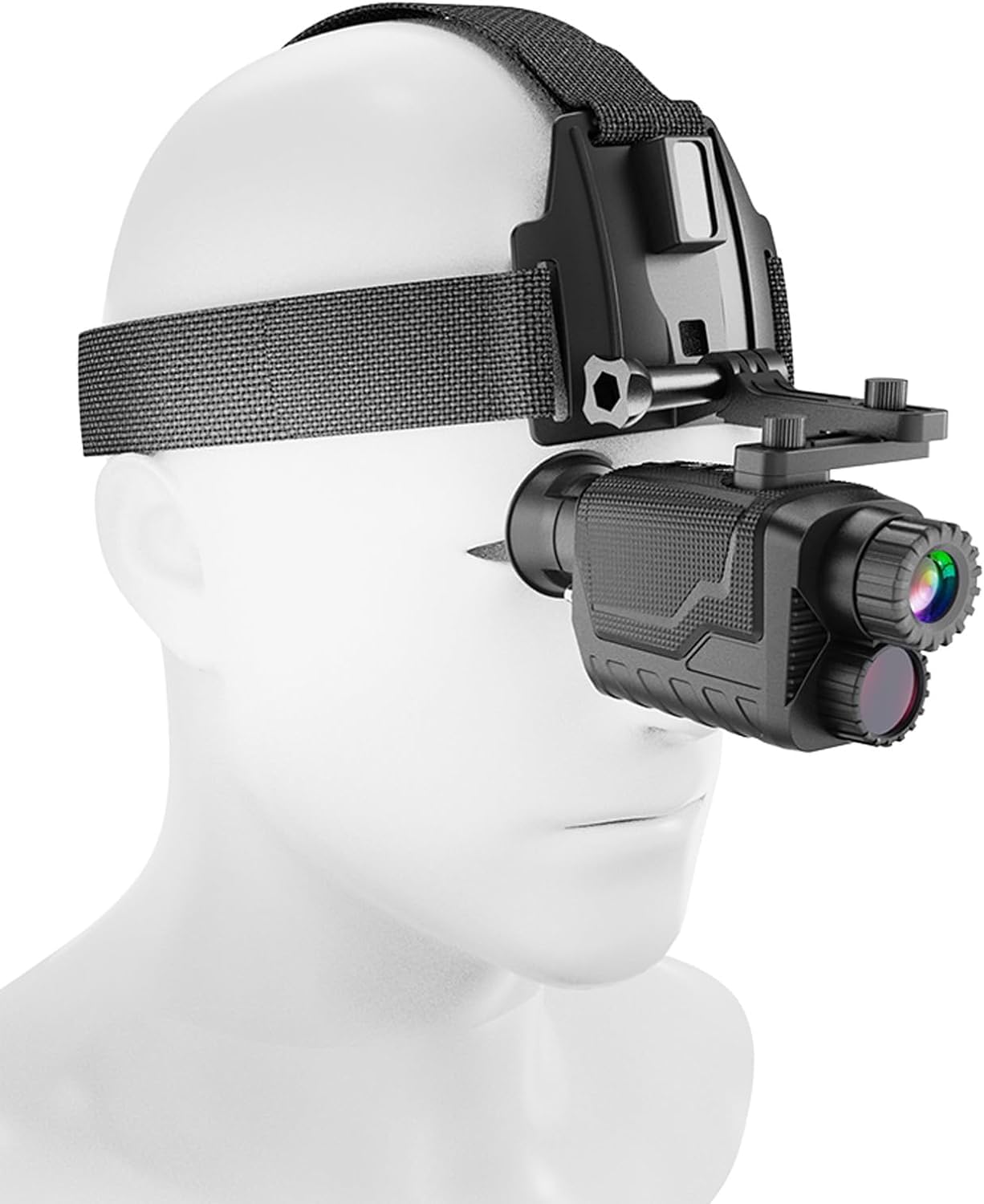 DISXKAER Head Mounted Night Vision Goggles - 4K Infrared Digital Night Vision Goggles Monocular for Adults, 8X Digital Zoom, 3000mAh Rechargeable Battery