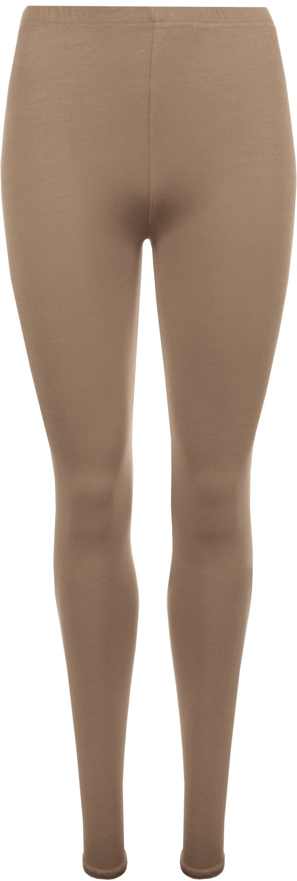 Wearall Women's Mocha Stretch Long Leggings Plus Size 24/26