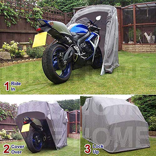 FeelGoodUK Motorbike Cover Lockable Motorcycle Bike Shelter Garage