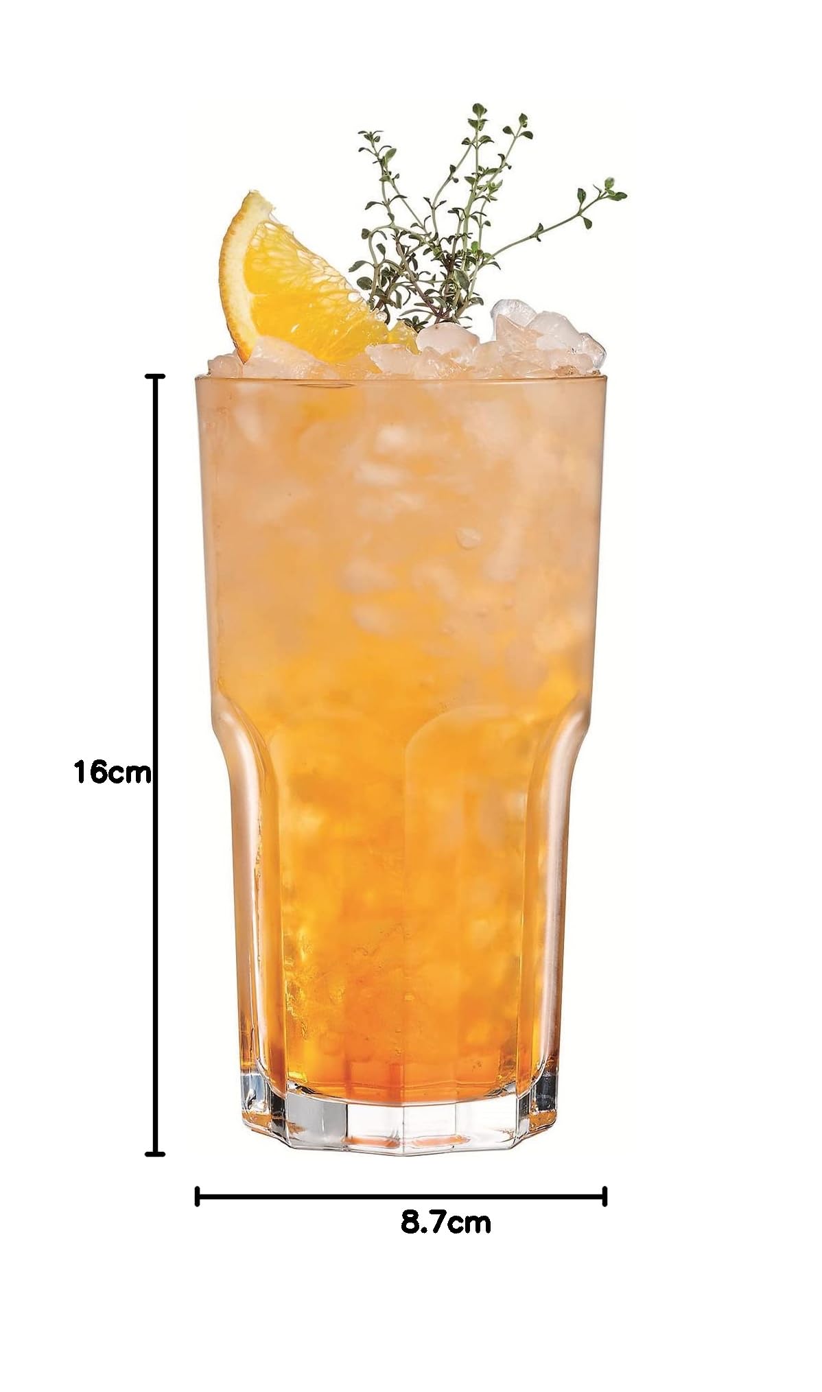 Arcoroc - Collezione Granity - 6 bicchieri alti da 46 cl in vetro temperato impilabili - Design moderno, ideale per cocktail - Imballaggio rinforzato, adatto per la vendita online