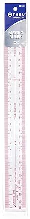 Westcott Metric Ruler, 30cm, Transparent M-108