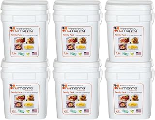 Numanna Family Pack Emergency Food Storage Bucket – 864 Servings, 60 lbs | 6-Months Survival Meal Kit for Long-Term Preparedness | Non-GMO Freeze-Dried Meals in Resealable Pouches | Healthy, Nutritious Everyday Food Supply | 25+ Year Shelf Life | Made in USA