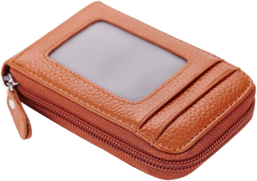 CALLARON 3pcs Credit Case Bag Zipper Organizer Holder Pouch for Cards Coins Wallet Men Women