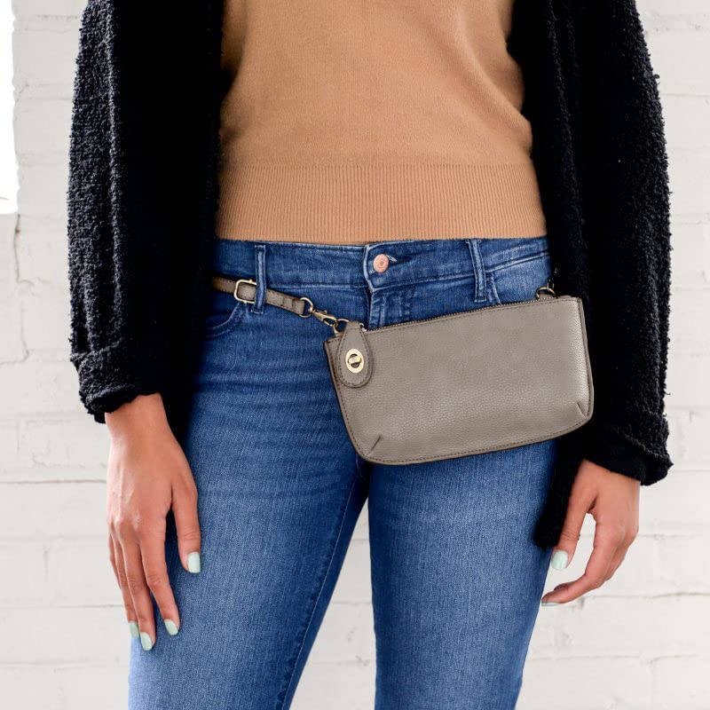 Image of Joy Susan Women's Fashion Purse Mini Crossbody Wristlet Clutch Handbag - Harbor Grey