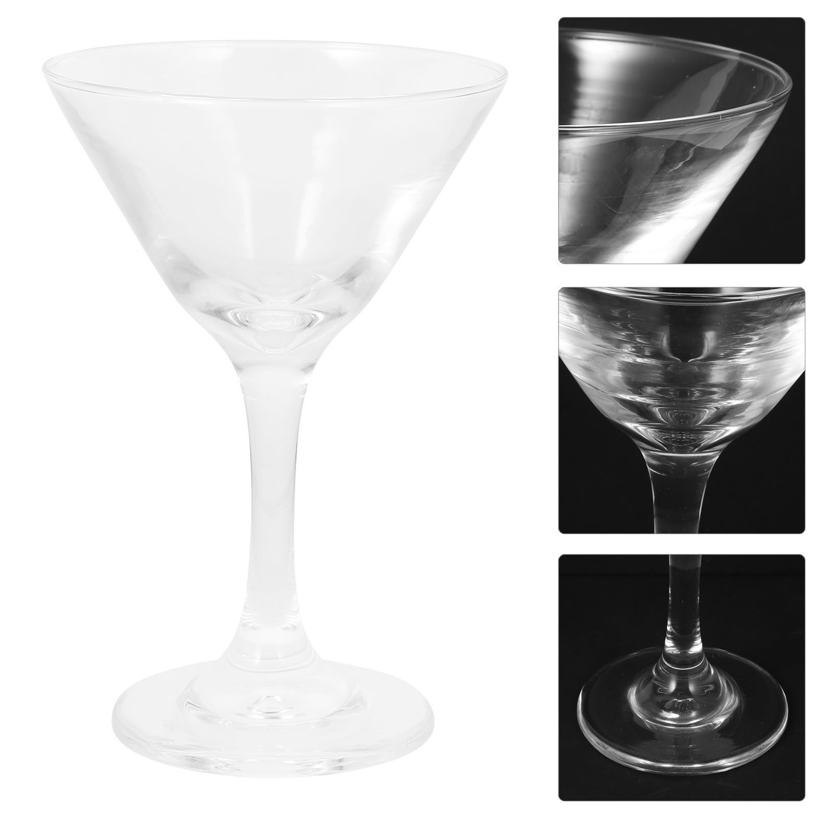 Sosoport 6 Pièces Verre à Cocktail Martini en Élégant et Décoratif 120ml