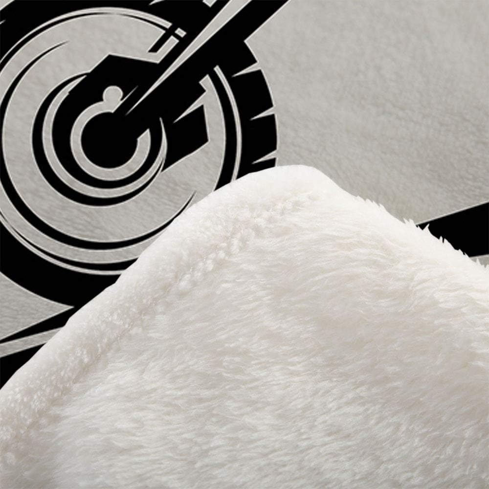 Mugod Motorbike Throw Blanket Motocross Active Championship Jump Motorcycle Racer Helmet Soft Cozy Fuzzy Warm Flannel Blankets Decorative for Baby Toddler Swaddle Dog Cat 30X40 Inch