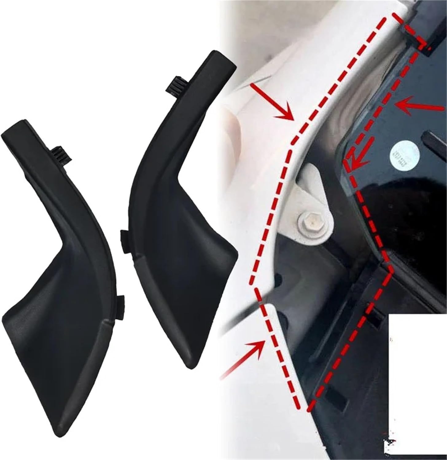 Wiper Side Cowl Cover Trim Panel for Toyota for Land for Cruiser Prado LC150 2010-2017 for Lexus GX460 2010-2016 Front Windshield Wiper Side Cowl Extension Covers