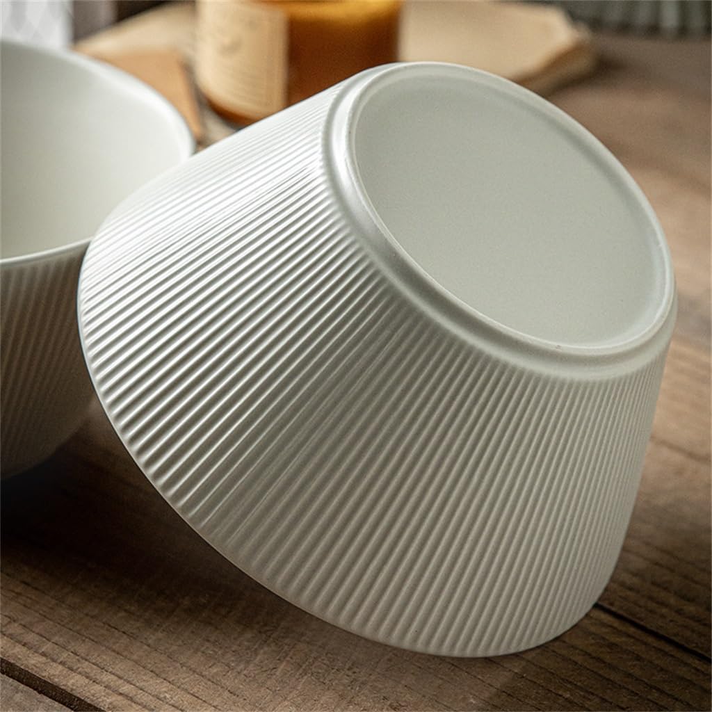 6.5 Inch Embossed Ceramic Salad Bowl Household Soup Pulled Flour