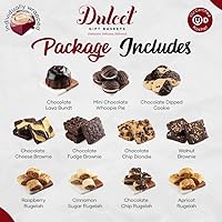 Vista 5 de Dulcet Gift Baskets Caja de regalo de la colección de chocolate definitiva rellena con brownie de dulce de leche, rugelah escamoso, pastel